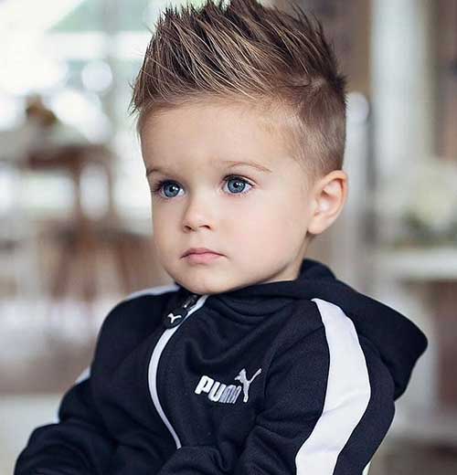 Medium-Length Baby Boys Hairstyles