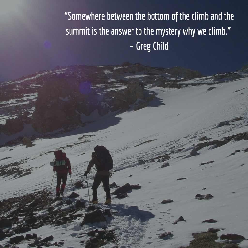 Quotes about Mountaineering