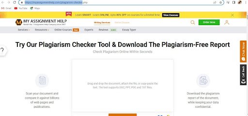 MyAssignmentHelp- Plagiarism Checker: