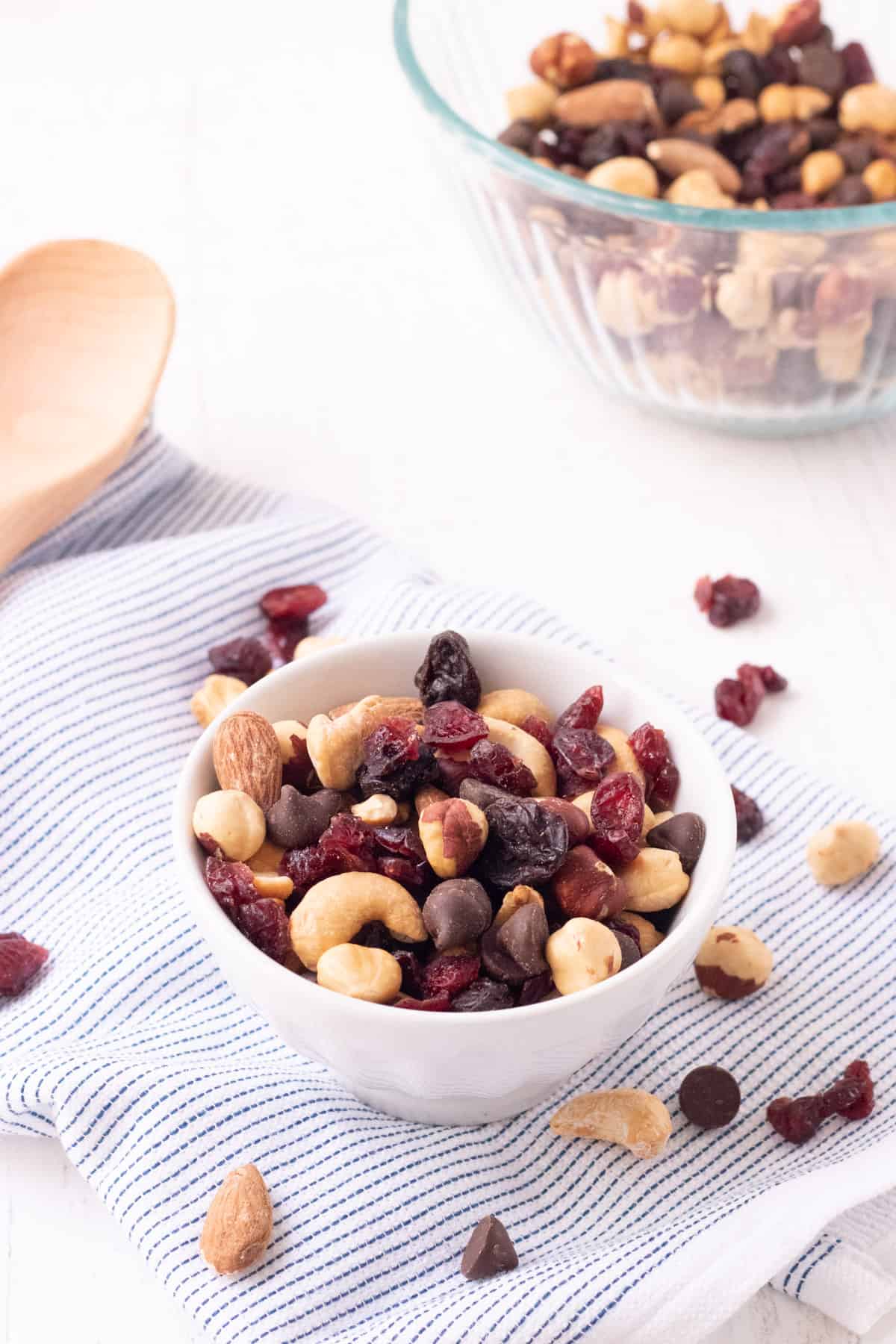 Dried cherries and roasted almonds