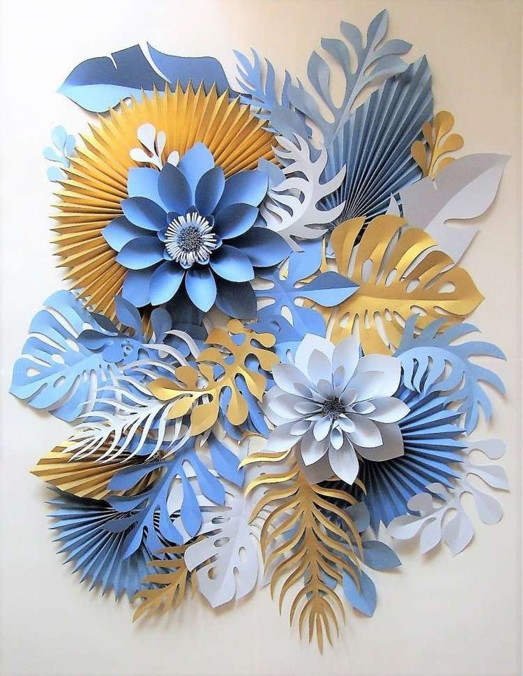 Immersive 3D wall hanging craft with paper