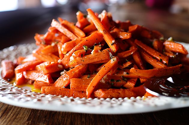 Baked Carrots with Vinaigrette