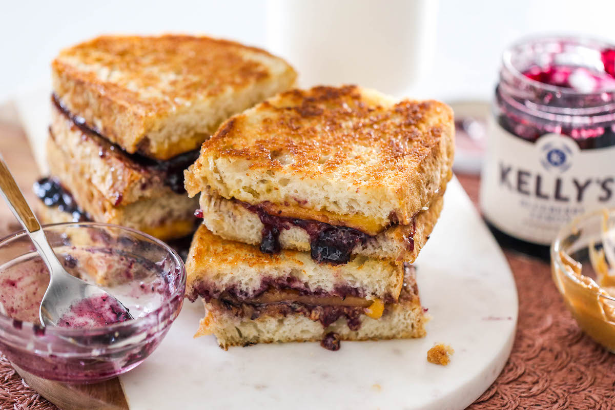 Peanut Butter and Jelly Sandwiches: