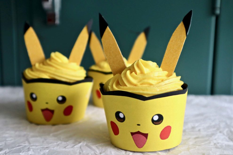 Pikachu Cupcakes with Printable Cupcake Wrappers