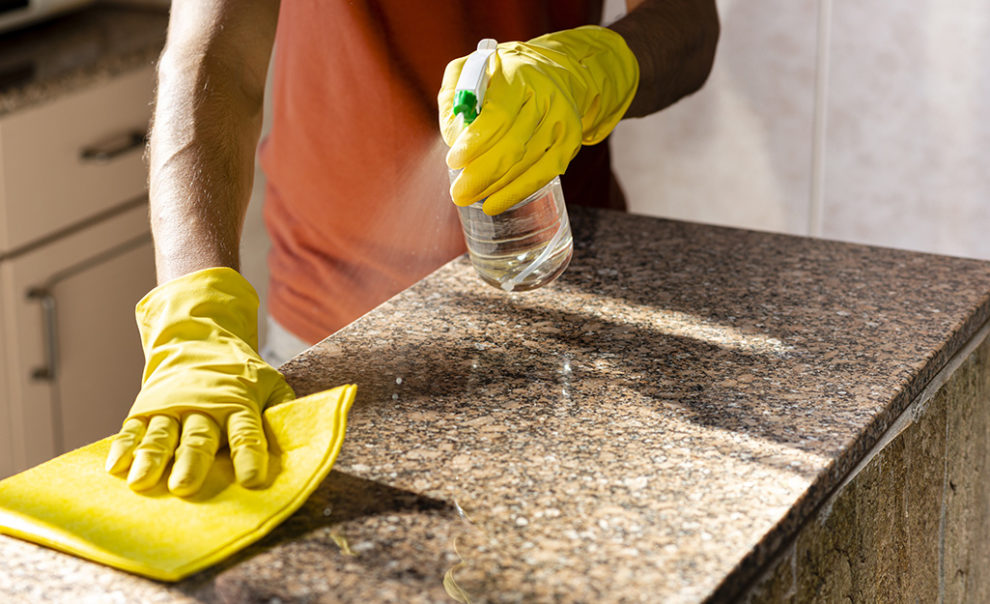 how to get paint off countertops