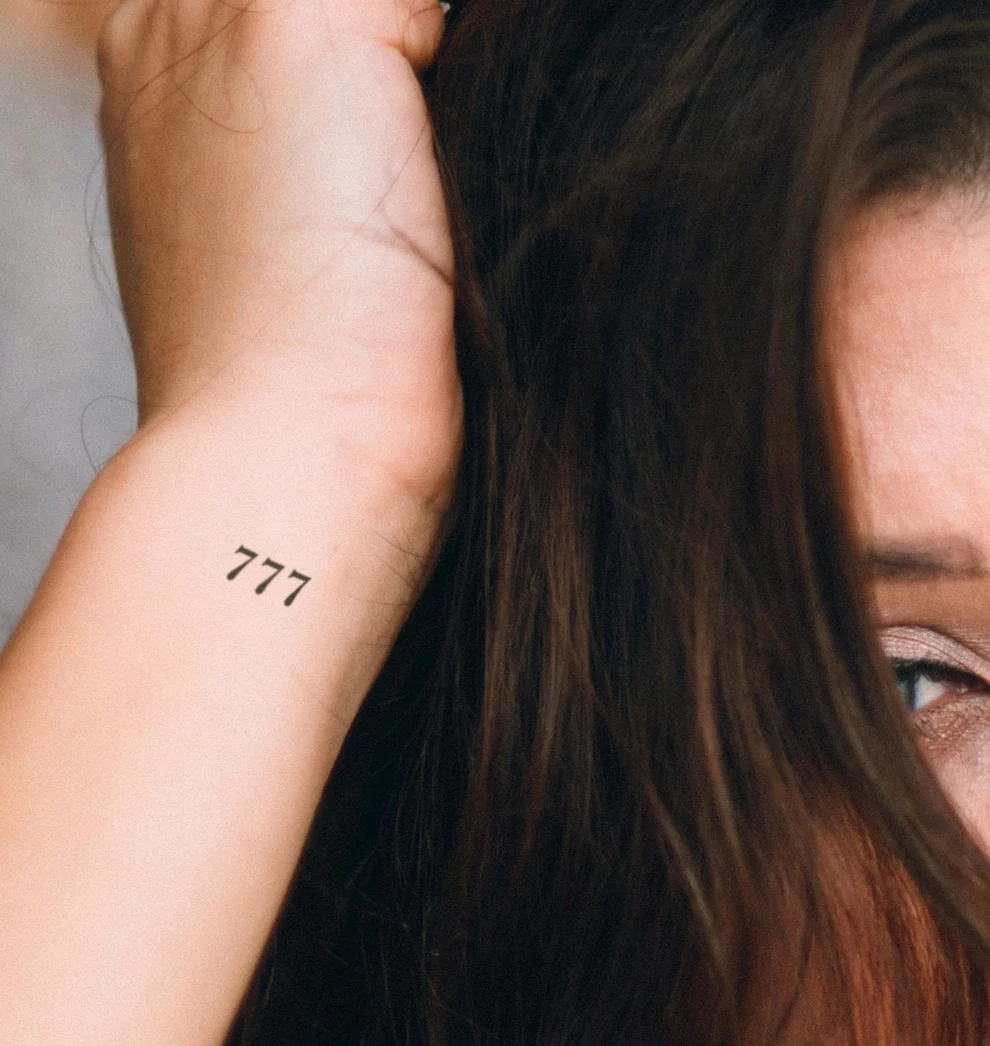 spiritual 777 tattoo meaning